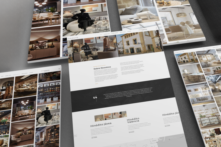 Diseño web profesional para Hinédito, concept store de moda y decoración en Valencia