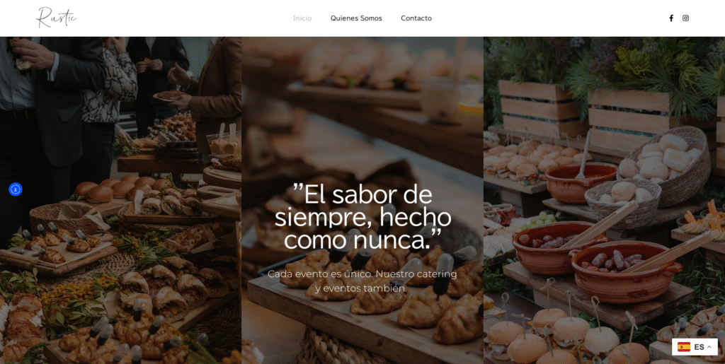 Bandejas con bocadillos y repostería gourmet – desarrollo web para pastelerías