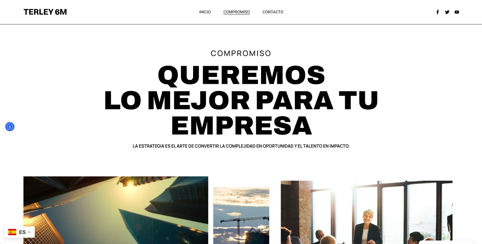 Captura de archivo de una sección institucional de compromiso corporativo