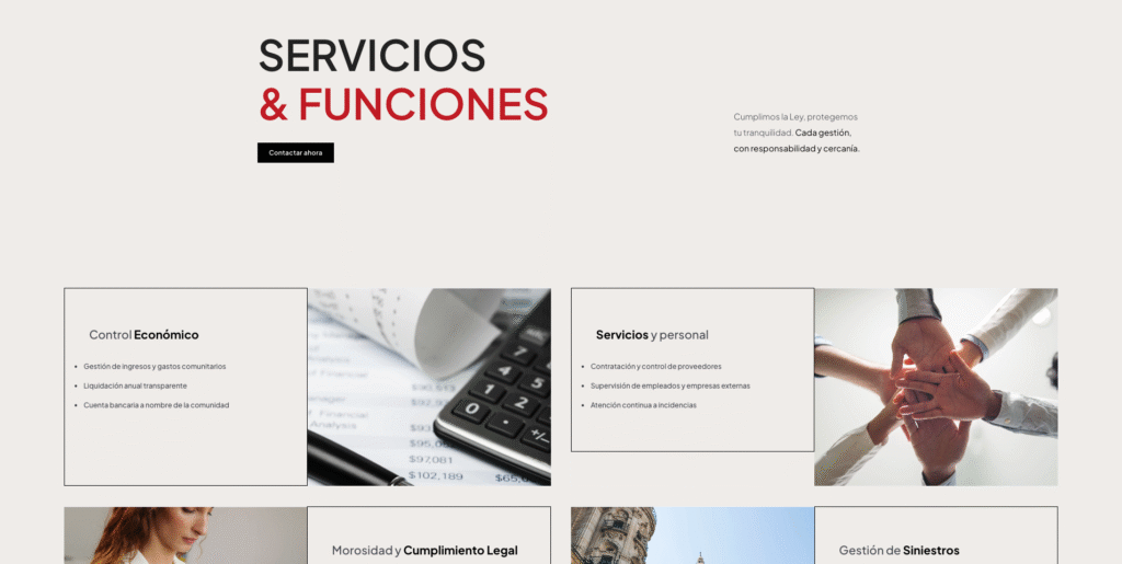 Servicios y funciones de administración de fincas en Valencia - F.M. Portaňa S.L.

