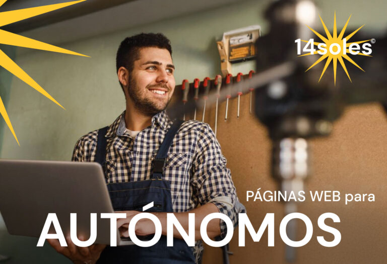 Diseñador web creando páginas web para autónomos en Valencia con 14soles