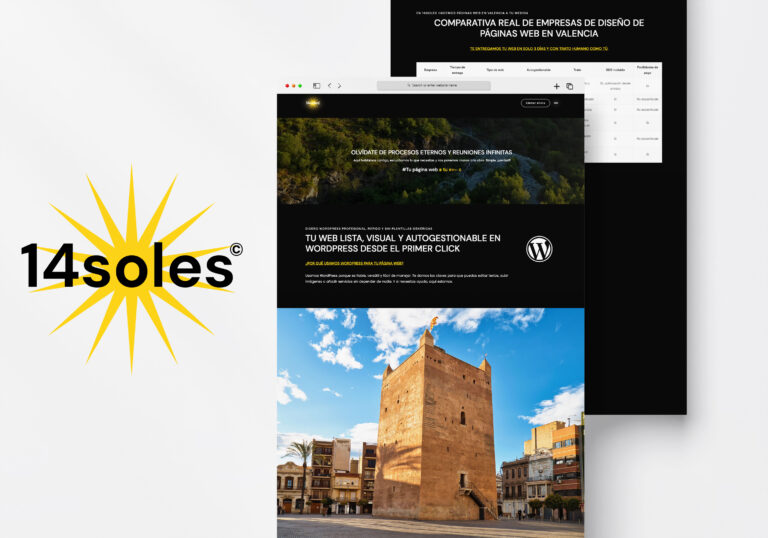 Diseño de páginas web en Torrent por 14soles, agencia especializada en WordPress y SEO local