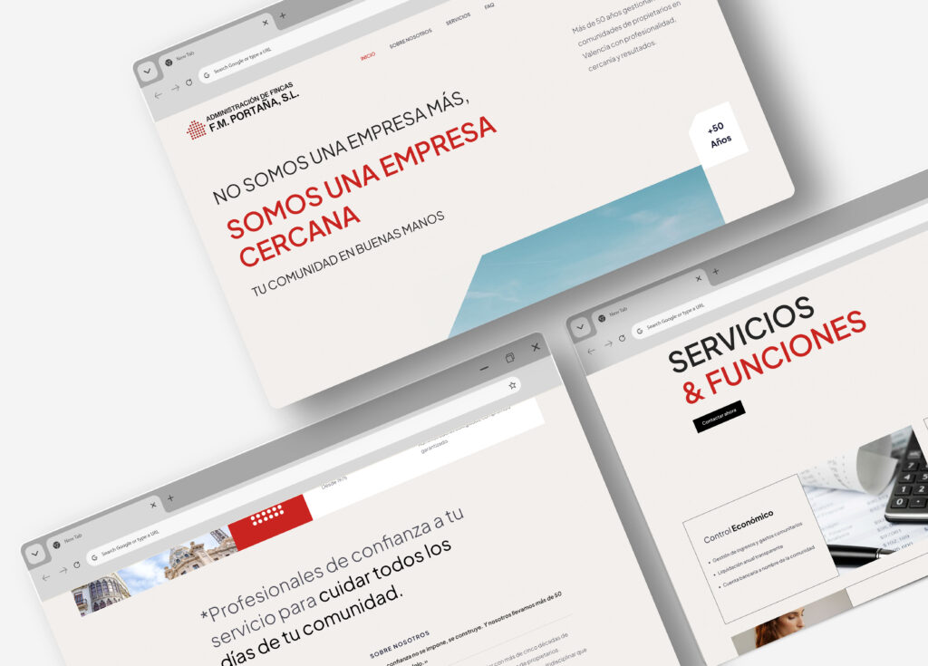 Solución de diseño web en Valencia con enfoque visual