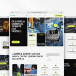 Diseño web del club Desafío Pádel con reservas online, ligas y clases de pádel