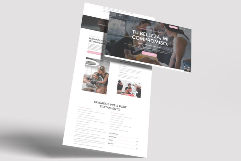 Diseño web de Isabel Collado, especialista en micropigmentación avanzada y formaciones PMU en Valencia