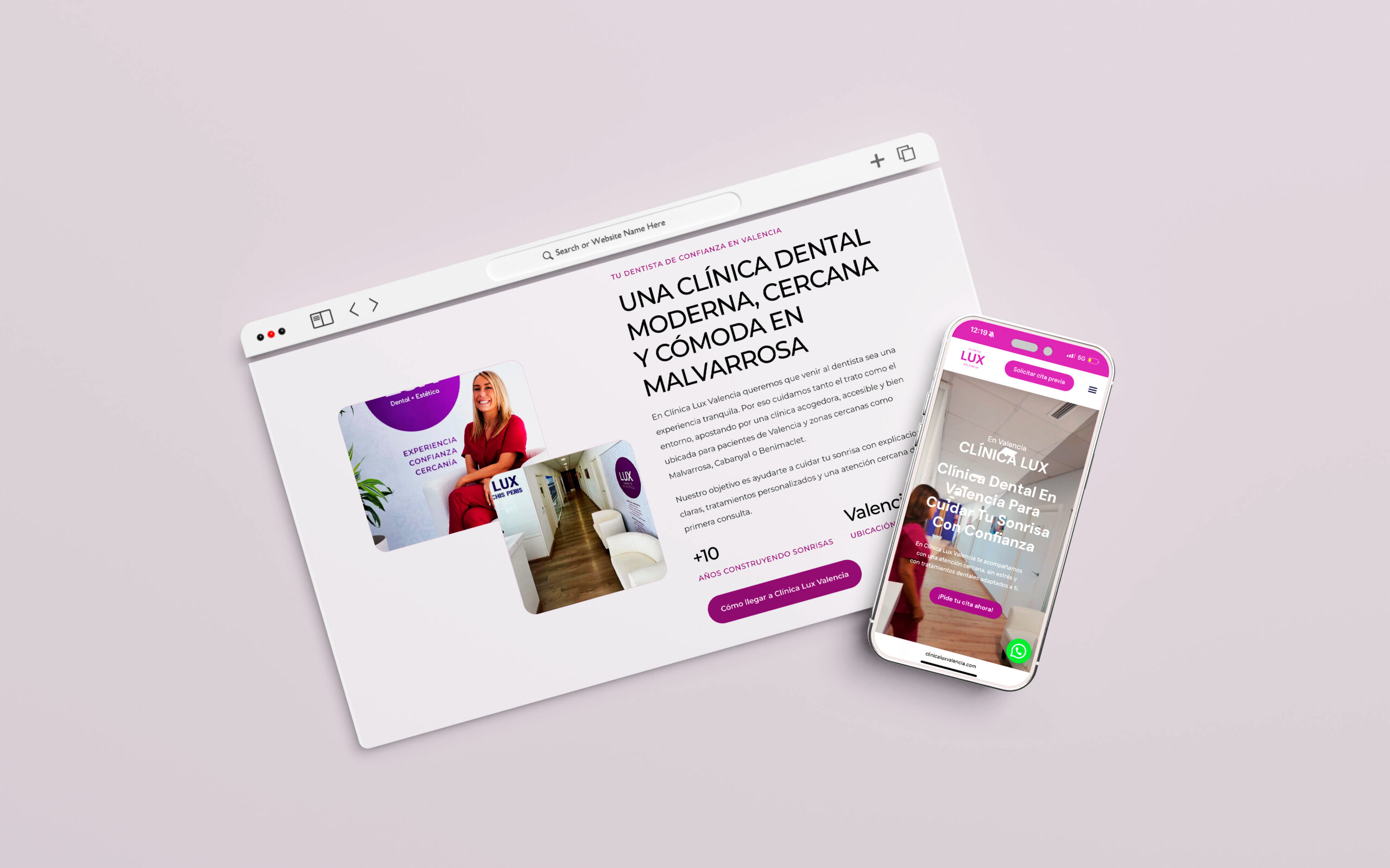 Diseño web minimalista para negocios en Mislata
