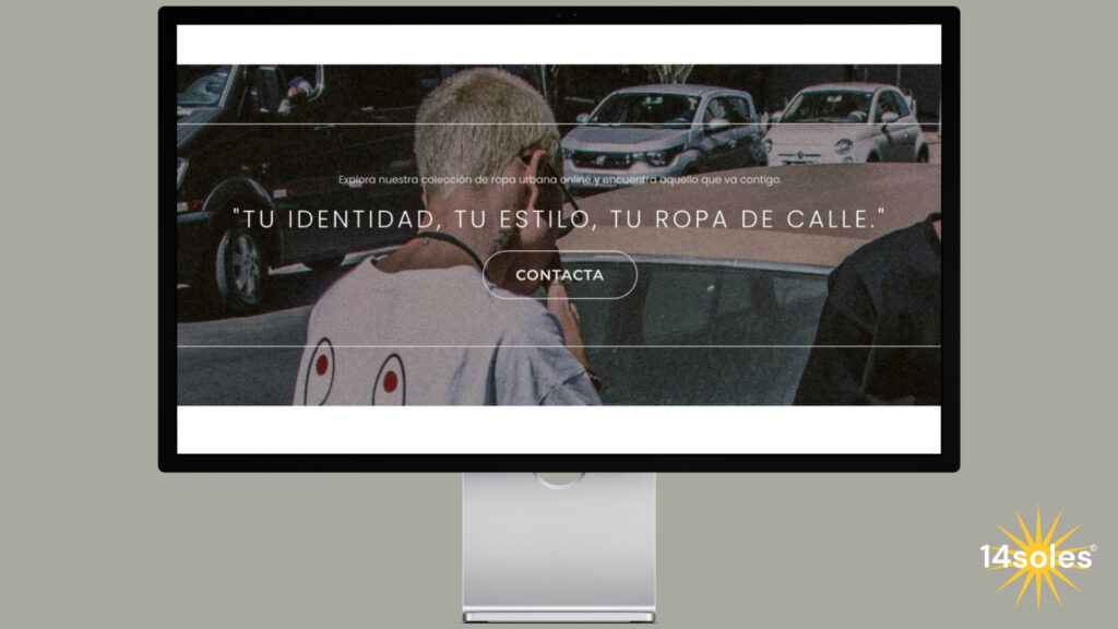Ejemplo de diseño web de tienda online desarrollado para Skin Project por el estudio creativo 14soles®.