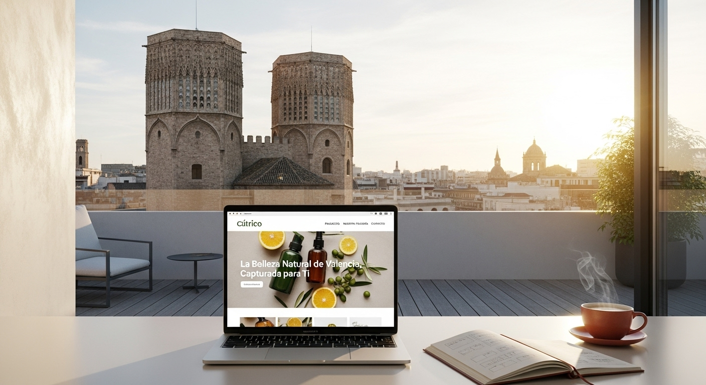 Desarrollador de página web en Valencia para marcas cosméticas con identidad natural