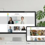 Diseño web para tiendas online en diferentes dispositivos por 14soles®, ejemplo visual de tienda optimizada para moda y alimentación.
