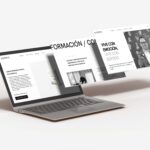 Diseño web en Valencia — Customizable Mockup Of Laptop With Popped Up Changeable Screens | 14soles