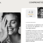 Diseño web para clínica dental enfocado en transmitir confianza a través de reseñas reales y experiencia del paciente