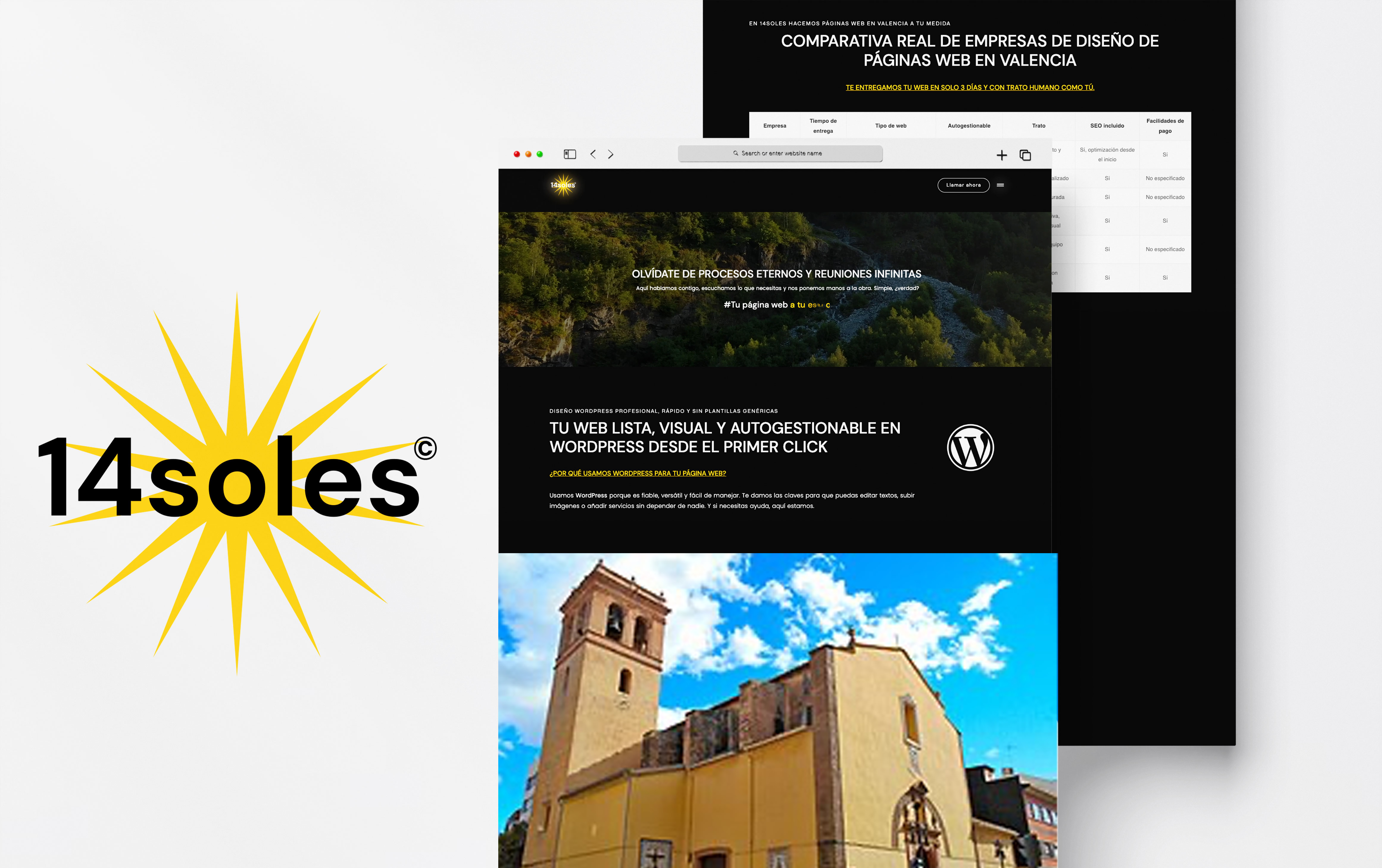 Diseño web minimalista para negocios en L'Elianao