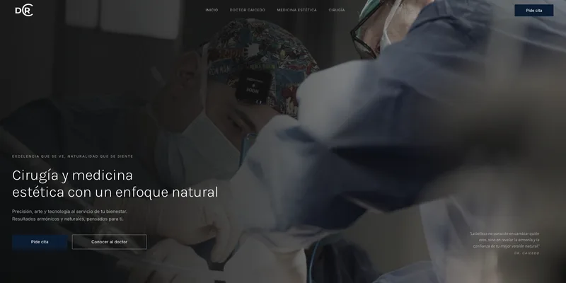 Diseño web Dr. Caicedo