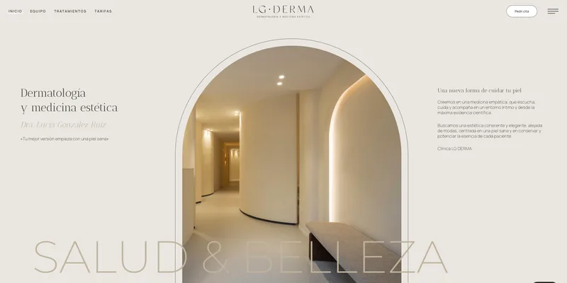 Diseño web LG Derma